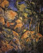 Paul Cezanne, near the rock cave